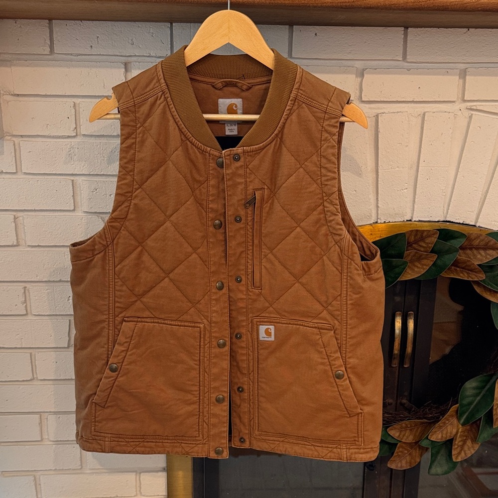 Carhartt Tan Quilted Vest - Women’s